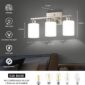 Bathroom Light Fixtures Modern Frosted Glass Design 1