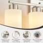Bathroom Light Fixtures Modern Frosted Glass Design 5