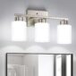 Bathroom Light Fixtures Modern Frosted Glass Design