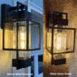 Clear Glass Shade Modern Wall Sconce Fixture structure