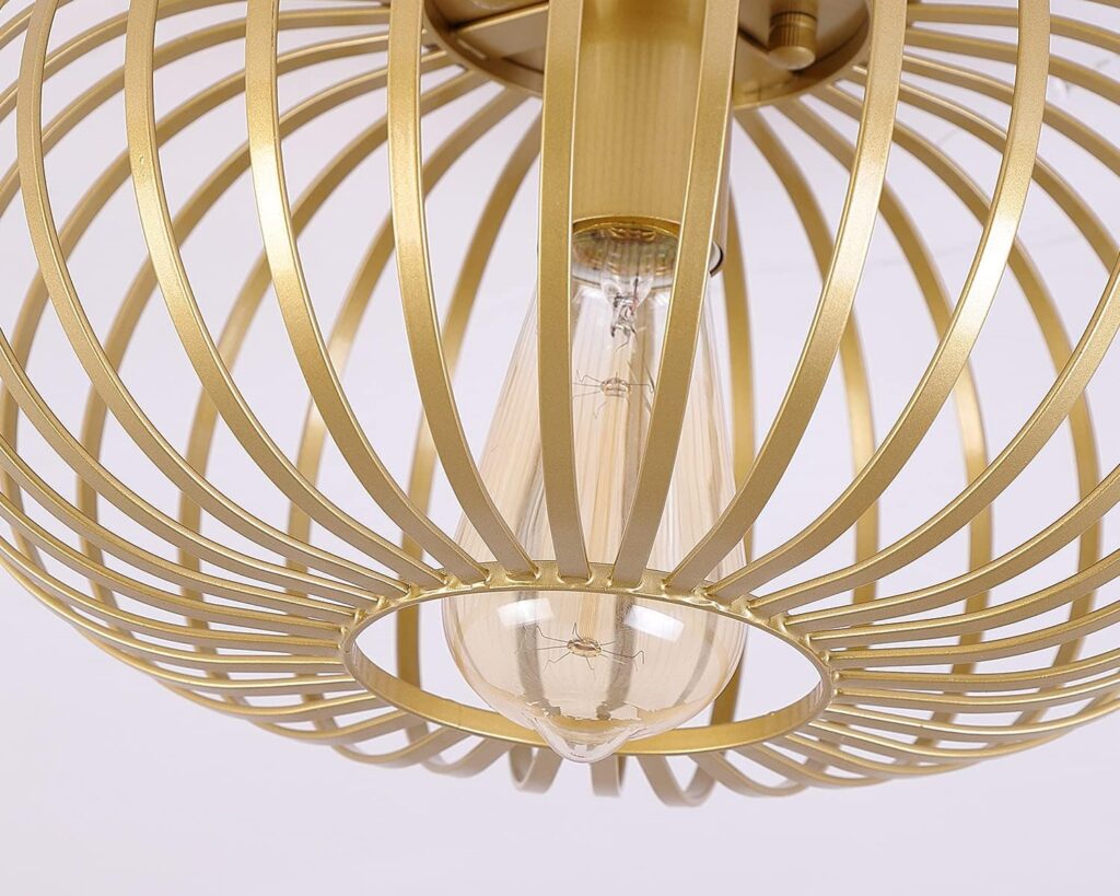 Flush Mount Light Modern Gold Fixture 4