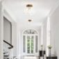 Hallway Light Fixture Gold Globe Design 1