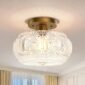 Hallway Light Fixture Gold Globe Design