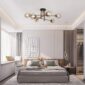 Modern Ceiling Light with Sleek Sophisticated Style bedroom area