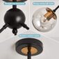 Modern Ceiling Light with Sleek Sophisticated Style detail