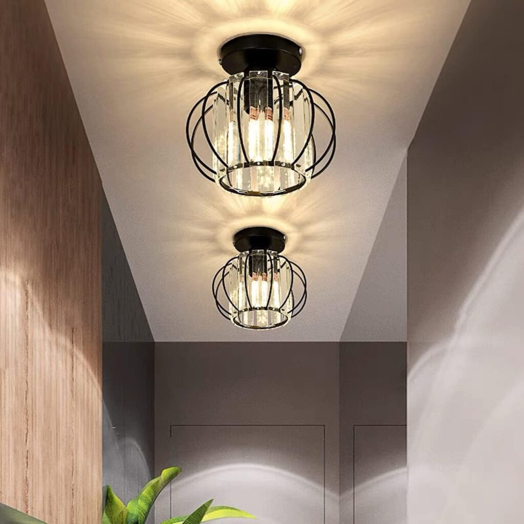 Semi Flush Mount Ambient Hallway Lighting 4