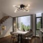 Semi Flush Mount Elegant Ceiling Light Fixture dining area