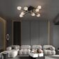 Semi Flush Mount Elegant Ceiling Light Fixture living room