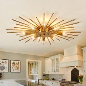 Semi Flush Mount Sleek Modern Ceiling Fixture