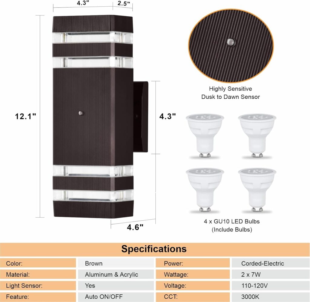 Stylish Outdoor Wall Light Perfect for Homes specification