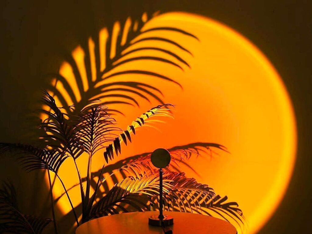 Sunset Projection Lamp Perfect for Modern Spaces what it looks